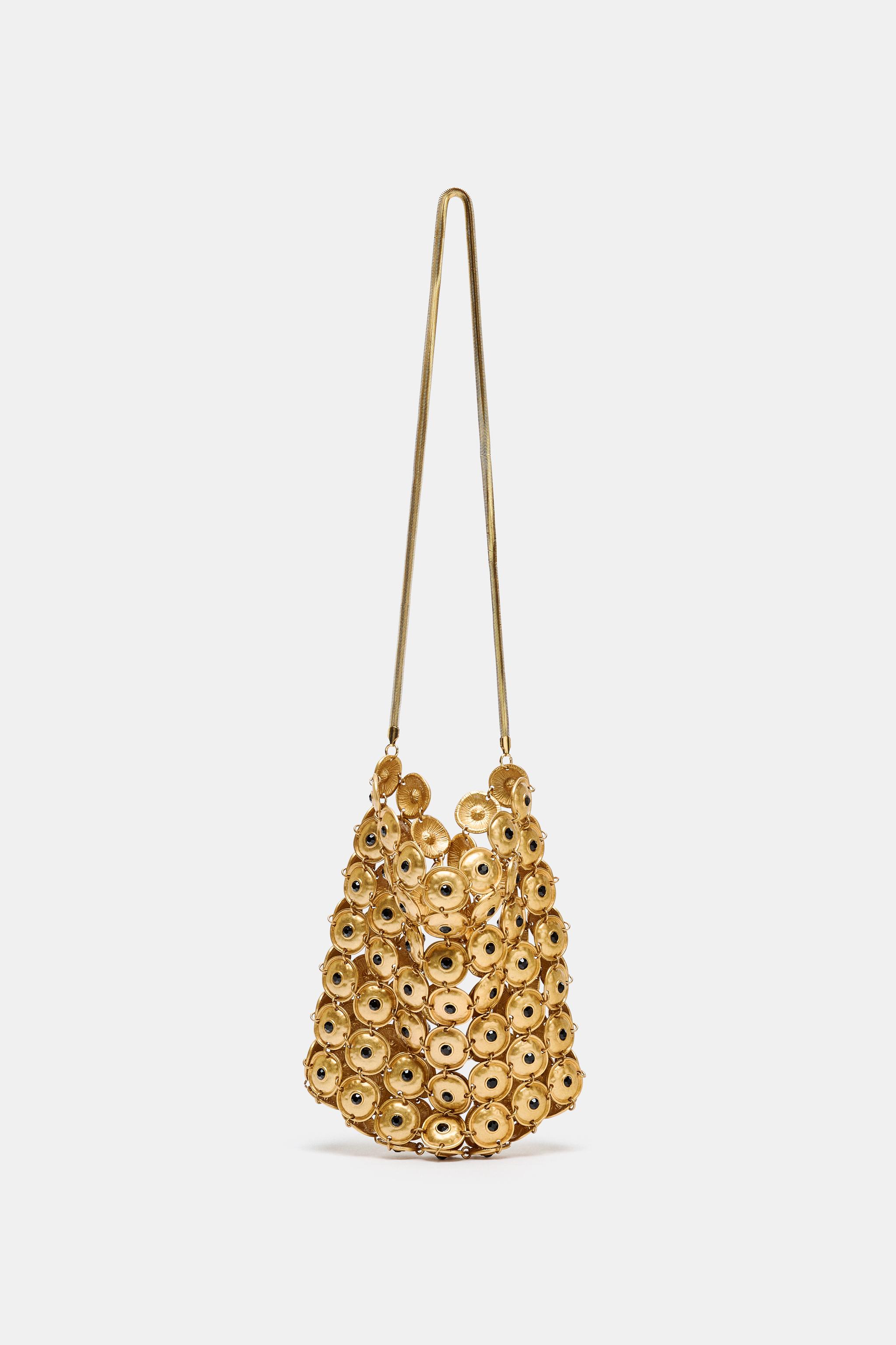 METAL APPLIQUÉ BUCKET BAG